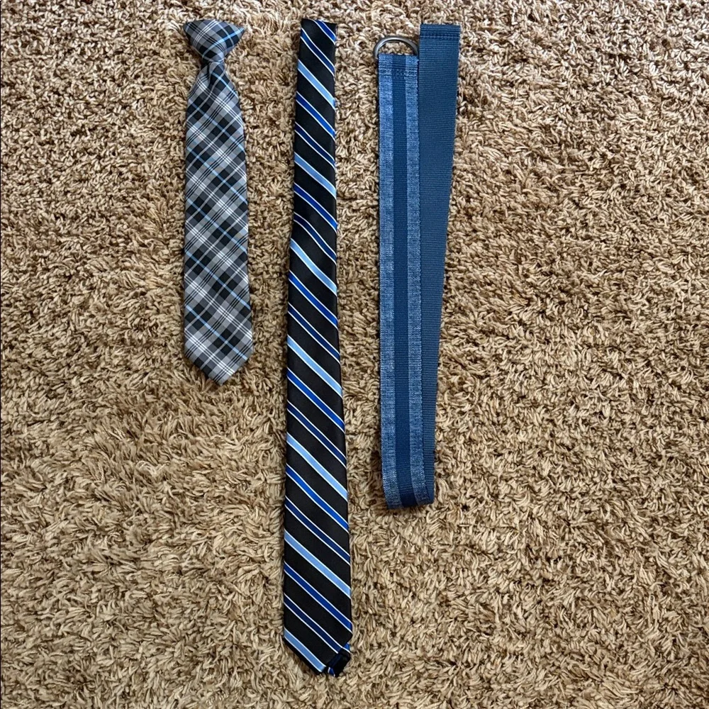 Little Boy’s Blue Ties and Belt